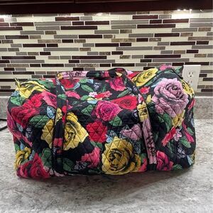Vera Bradley Quilted Floral Duffel Bag
